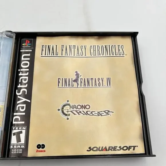 Final Fantasy Chronicles Black Label Playstation 1 PS1 CIB Complete Tested